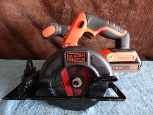 lot 299 image: BLACK & DECKER Max Circular Saw Bare Tool, 20V Lithium - TESTEDWORKING $$$
