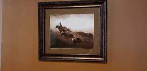 lot 161 image: Cowboy Print - 20 x 18