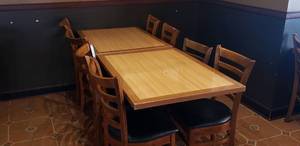 lot 165 image: Lot of 2 Tables with 8 Chairs - Each Table Measures 42 x 30