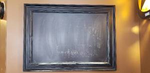 lot 168 image: Framed Chalk Message Board - 43.5 x 31
