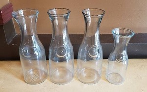 lot 171 image: Lot of 4 Glass Carafes