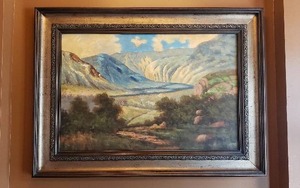 lot 172 image: Framed Painting - 45 x 33
