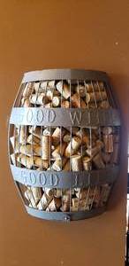 lot 176 image: Good Wine, Good Life Wine Cork Wall Art