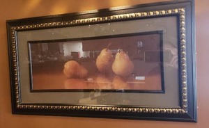lot 177 image: Framed Pear Print - 27.5x15