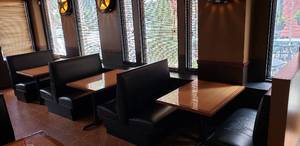lot 205 image: 3 Table Sections with Booth Seating- Each Table Measures 42 x 30