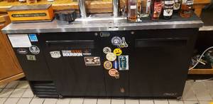 lot 223 image: Turbo Air Kegerator Draft Beer System - Does Not Cool - 69L x 27W x 37.5H (Guiness Tap Not Included)