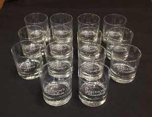 lot 235 image: Lot of 14 Jefferson Bourbon Whiskey Glasses