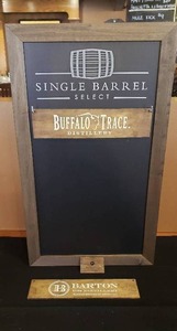 lot 269 image: Single Barrel Select Chalkboard Sign - 28 x 16