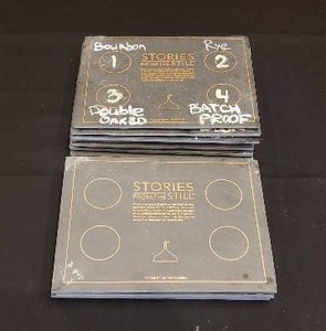 lot 271 image: Lot of 11 Slate Whiskey Sampler Boards - 12 x 9