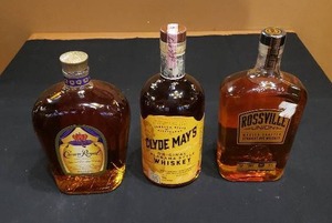 lot 283 image: 3 Bottles of Whiskey SEE DESCRIPTION