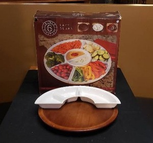lot 294 image: 18 Lazy Susan Set - Missing Pieces