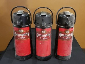 lot 295 image: Lot of 3 Service Ideas Coffee Catering Airpots