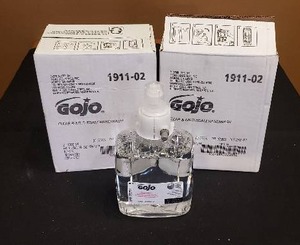 lot 310 image: 2 Boxes of Gojo Soap Dispenser Refills - 4 Total Refills
