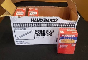 lot 313 image: Lot of 9 NEW Boxes of Toothpicks - 1,000 Per Box