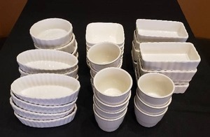 lot 328 image: Lot of 38 Crme Brulee Dishes and Soup Cups