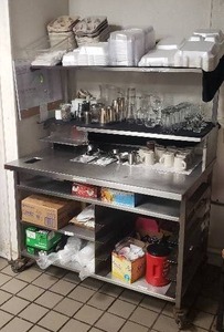 lot 335 image: Stainless Steel Workstation - 52L x 36W x 67H