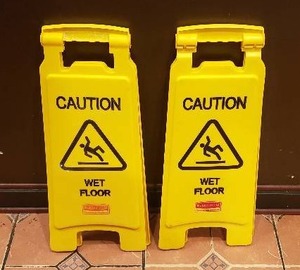 lot 355 image: 2 Wet Floor Signs