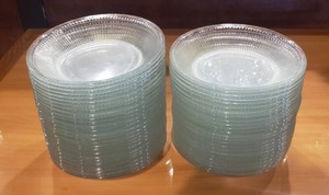 lot 394 image: Lot of 45 Glass Salad Plates