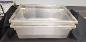lot 39 image: Lot of 2 Rubbermaid 125 Gal Max Boxes