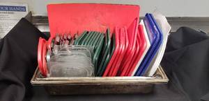 lot 44 image: Approximately 40 Lids - Various Sizes