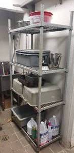lot 49 image: 36L x 18W x 72H Shelf with Contents