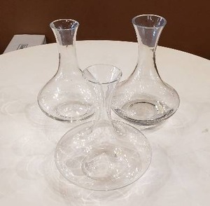 lot 109 image: Lot of 3 Wine Decanters