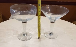 lot 110 image: Oversized Martini Glass and Margarita Glass