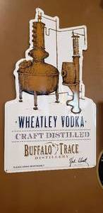 lot 119 image: Wheatly Vodka Metal Wall Sign - 17 x 27