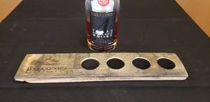 lot 139 image: Balcones Whiskey Shot Glass Holder - Bottle Not Included