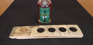 lot 140 image: Balcones Whiskey Shot Glass Holder - Bottle Not Included