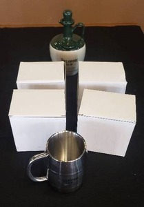 lot 142 image: Lot of 4 NEW Belle Tullamore Dew Irish Whiskey Mugs - Bottle Not Included