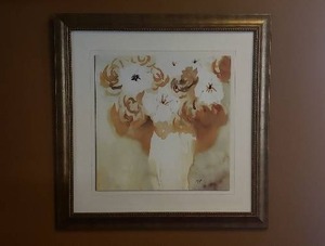 lot 157 image: Flowers Giclee Print - 28 x 28
