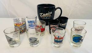 lot 55 image: 10 Various Sports Related Shot Glasses