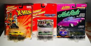 lot 13 image: Johnny Lightning Die Cast Muscle Cars -X-Men #356 55 Chrysler G-300, 1968 Mercury Cougar and Limited Edition Street Rod item 441-01