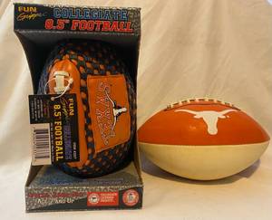 lot 106 image: Texas Longhorn Collegiate 8.5 Football Fun Gripper  Texas Longhorn Napa Football