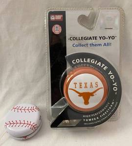 lot 121 image: Texas Longhorn Collegiate Yo-Yo and Baseball Style Yo-Yo