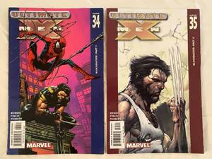 lot 147 image: Ultimate X-Men Marvel Comic Books #34, #35