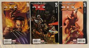 lot 153 image: Ultimate X-Men Marvel Comic Books #74, #75, #76