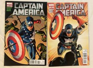 lot 157 image: Captain America Marvel Comic Books #11, and #12