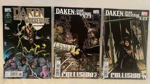 lot 206 image: Daken Dark Wolverine Marvel Comic Books #7 #8 and #9
