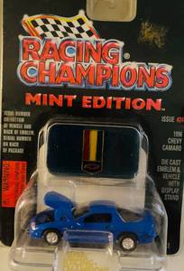 lot 250 image: Racing Champions Mint Edition 1996 Chevy Camaro with Stand Die Cast Car 159 Scale issue #24