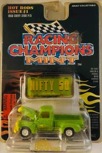 lot 261 image: Racing Champions Mint Hot Rods Issue #1 1950 Chevy 3100pu 161 Scale
