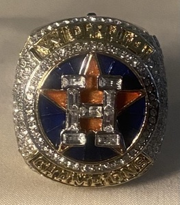 lot 273 image: Houston Astros April 3, 2018 World Series Ring Sz 9.5 (replica)