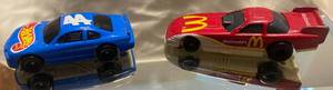 lot 329 image: Hot Wheels 1998 Mattel #44 Car 1999 Mattel McDonalds Race Car