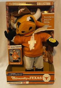 lot 118 image: The University of Texas Mascot Official Collegiate Collective Dancing and Sing Stuffed Bev