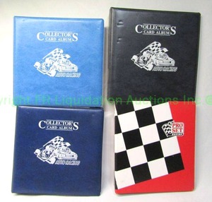 lot 9 image: 4 binders packed full of racing trading cards including IHRA, Pro Set, and more
