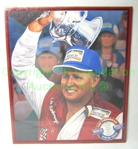 lot 20 image: Cale Yarborough Nascar Great bagged and boarded litho