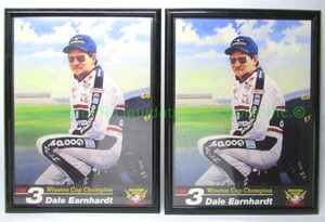 lot 23 image: Dale Earnhardt 1993 Winston cup champion framed prints (2 total)
