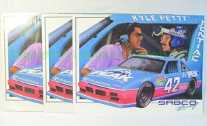 lot 63 image: Kyle Petty Sabco racing posters (3 total)