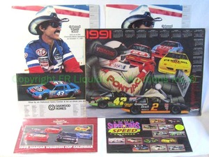 lot 65 image: Retro racing calenders including Richard Petty plus